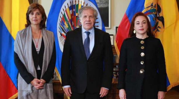 Cancilleres de Colombia y Ecuador se reúnen con Almagro en la OEA ante «situación fronteriza»