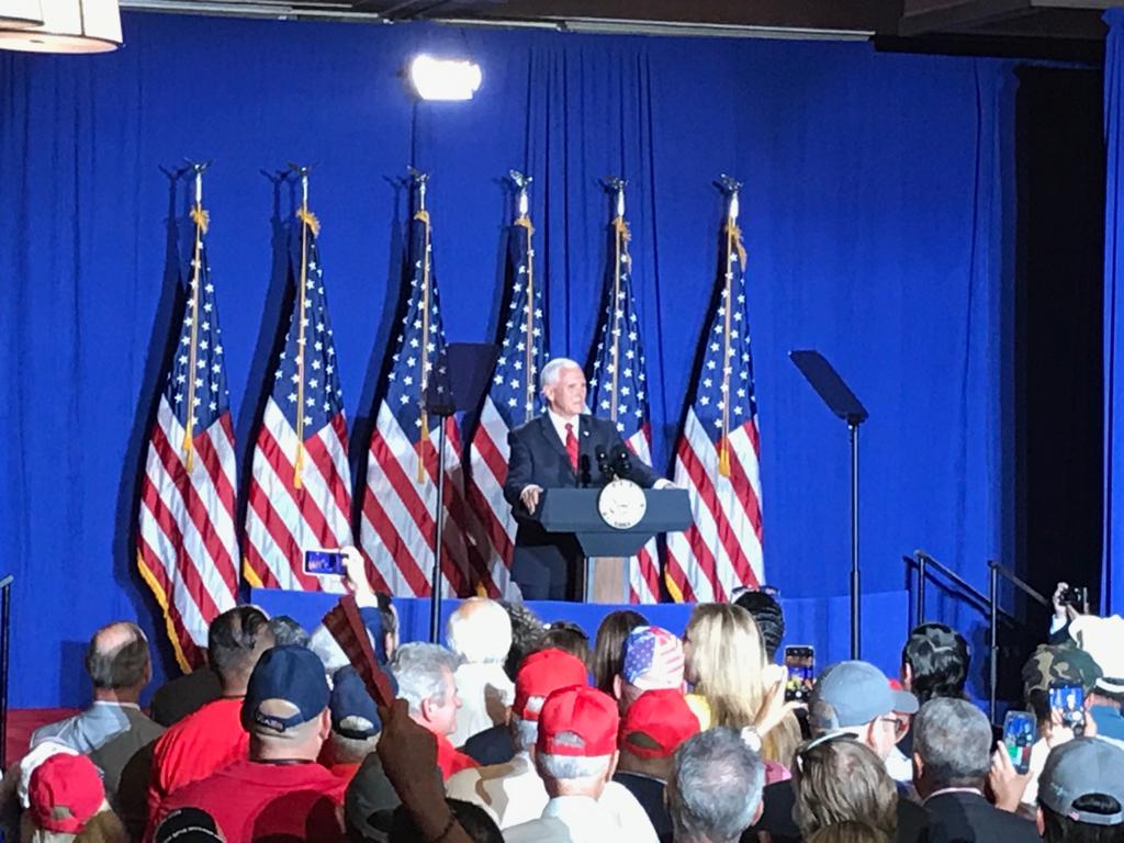 Mike Pence «Nuestro país necesita cuatro años más del presidente Trump»