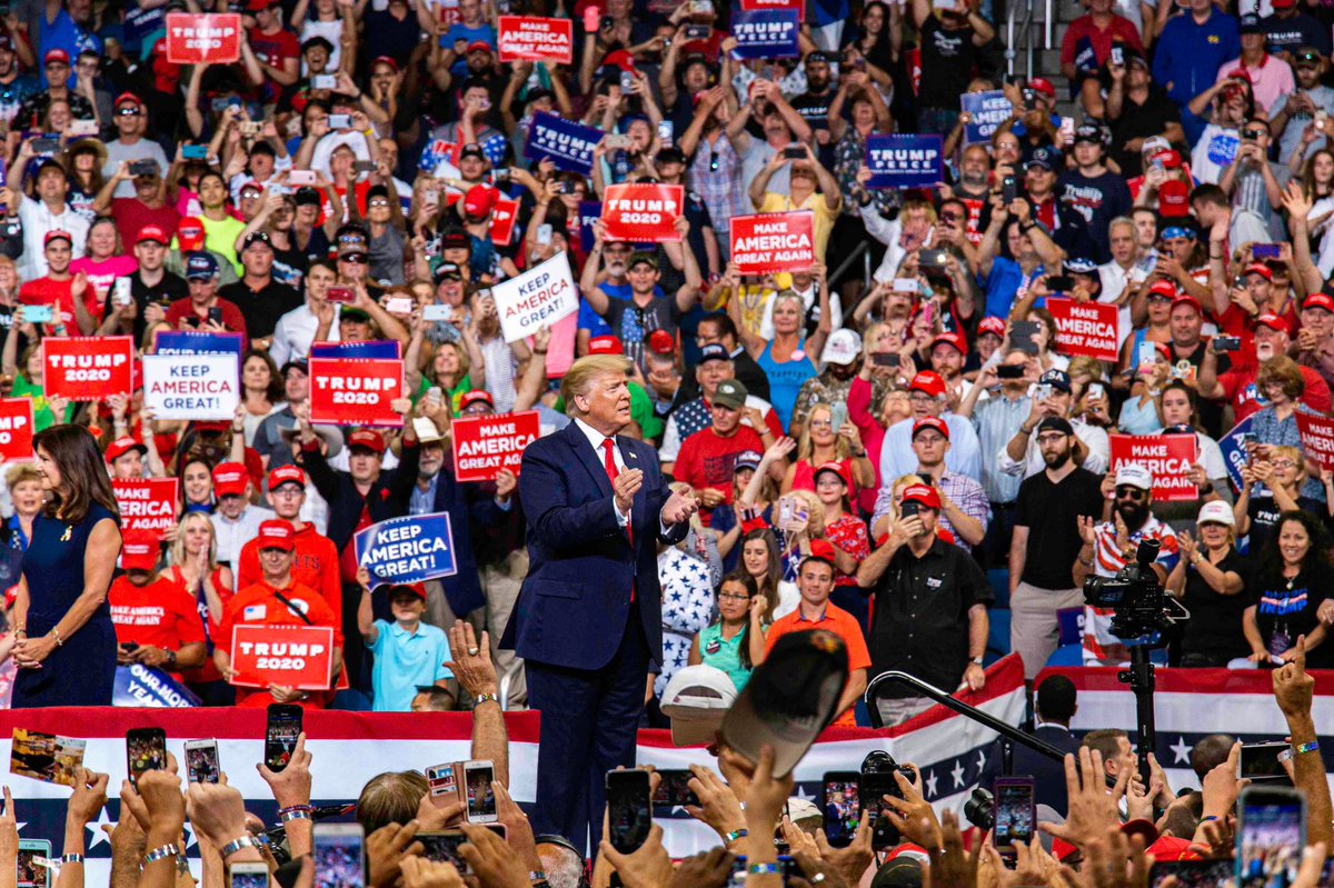 Trump lanzó campaña de reelección 2020 en Florida pidiendo mantener la grandeza de EEUU