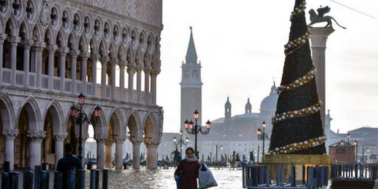 Fuertes lluvias azotan nuevamente a Venecia