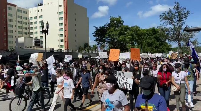 ¡Protestas por muerte de George Floyd llegaron a Miami!