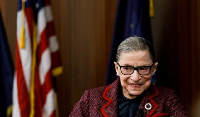 Magistrada Ruth Bader Ginsburg, hospitalizada en Baltimore por una posible infección