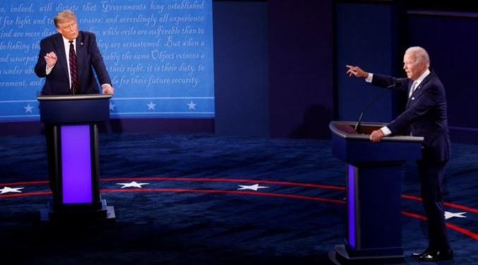 Coronavirus y ‘guerra’ con China marcaron debate económico de Trump y Biden