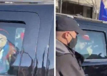 Trump se sumó a una marcha para denunciar el supuesto fraude electoral (FOTO)