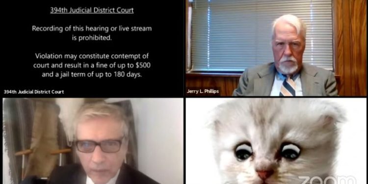 Caso de un fiscal texano que no puedo quitar un filtro de Zoom en una sesión virtual: «Señoría, no soy un gato»
