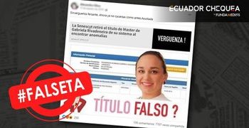 Se impone guerra desinformativa en elecciones de Ecuador