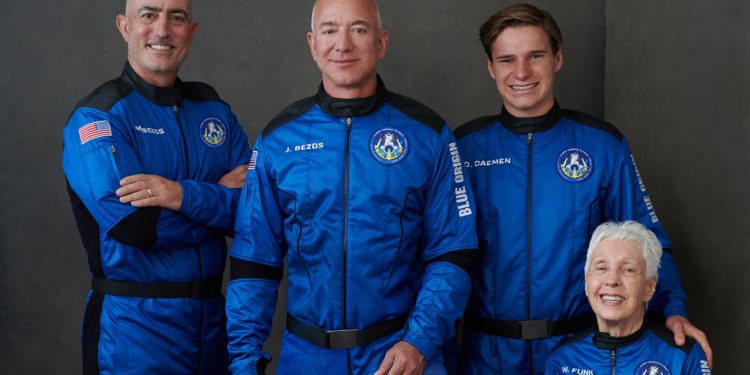Tripulación Blu Origin Jeff Bezos