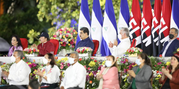 Sólo Maduro y Díaz Canel acompañaron a Ortega