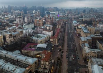 Kiev, la capital ucraniana, está blindada y lista para defenderse de las próximas rondas rusas