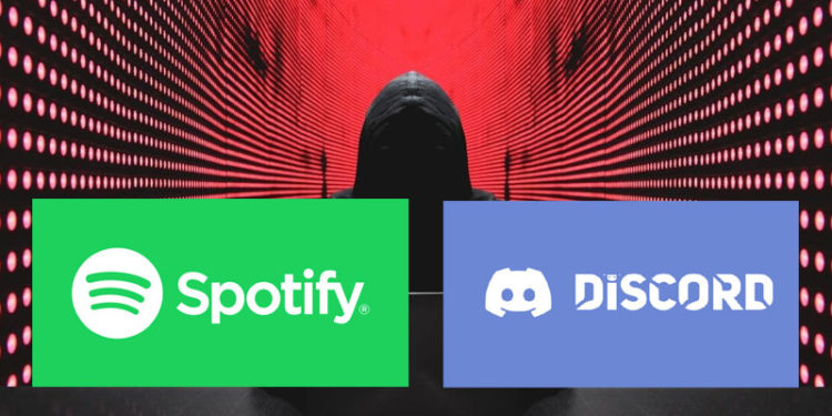 Miles de usuarios reportaron por sus redes que Spotify y Discord habían sido hackeadas.