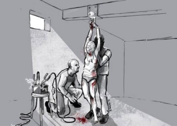 Los colgamientos son uno de los métodos de tortura utilizados en Venezuela. Imagen cortesía Instituto CASLA.