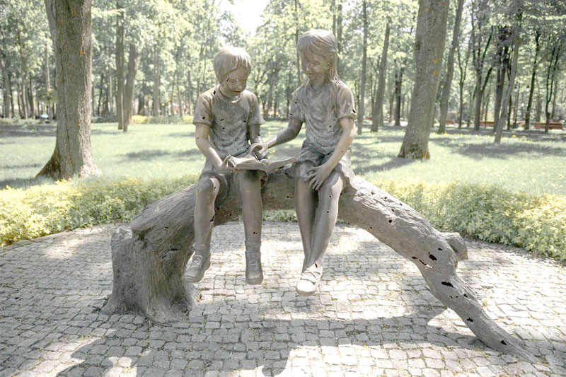 Parque Gorky, de Kharkiv, donde acostumbraban jugar los niños. Foto cortesía: Franco Fafasuli.