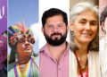 Influyentes latinoamericanos: David Vélez, Sônia Guajajara, Gabriel Boric, Cristina Villareal Velásquez y Ana Cristina González Vélez.