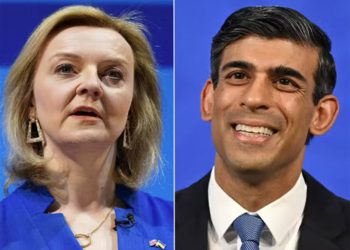 Liz Truss y Rishi Sunak en duro debate por el relevo de Boris Johnson