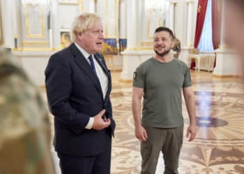 Boris Johnson se reunió con Zelenski en el Día de la Independencia de Ucrania