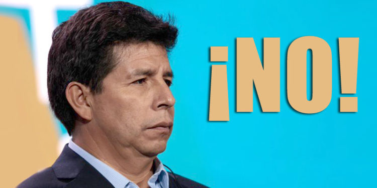 Al presidente Pedro Castillo le dieron un ¡NO! rotundo.