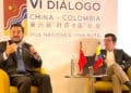 Los Sinólogos Javier Luque y David Castrillón, en el VI Diálogo China-Colombia.
