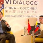 Los Sinólogos Javier Luque y David Castrillón, en el VI Diálogo China-Colombia.