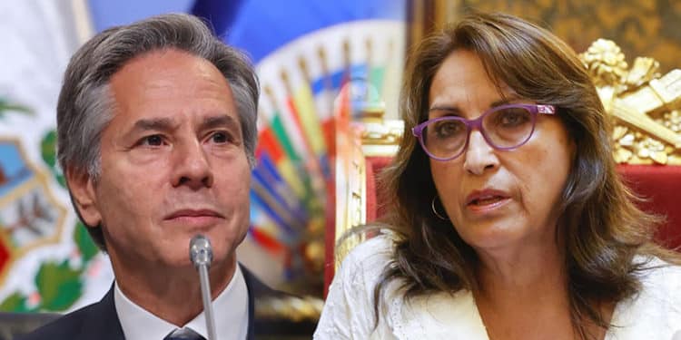 Antony Blinken conversó con Dina Boluarte, pues a EEUU le inquieta la democracia peruana.