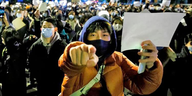 El China, las protestas van en aumento, al punto pedir la destitución del presidente, Xi Jinping.