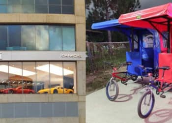 Las dos Venezuelas que conviven, la de los Ferraris y la de la bicicleta endógena.