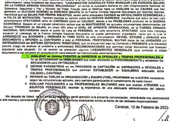 MinDefensa de Venezuela  reconoce que apresto operativo de las FF.AA.BB. está «seriamente comprometido»