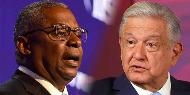 El secretario de Defensa de EEUU, Lloyd Austin, defiende la colaboración entre el Pentágono y el gobierno de López Obrador.
