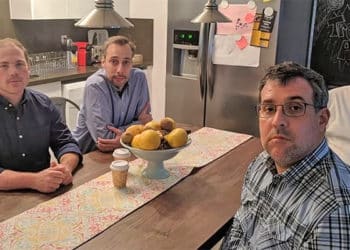 De izquierda a derecha, Joseph Poliszuk, Roberto Deniz, Alfredo Meza y Ewald Scharfenberg.