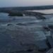 Represa destruida en Kajovka