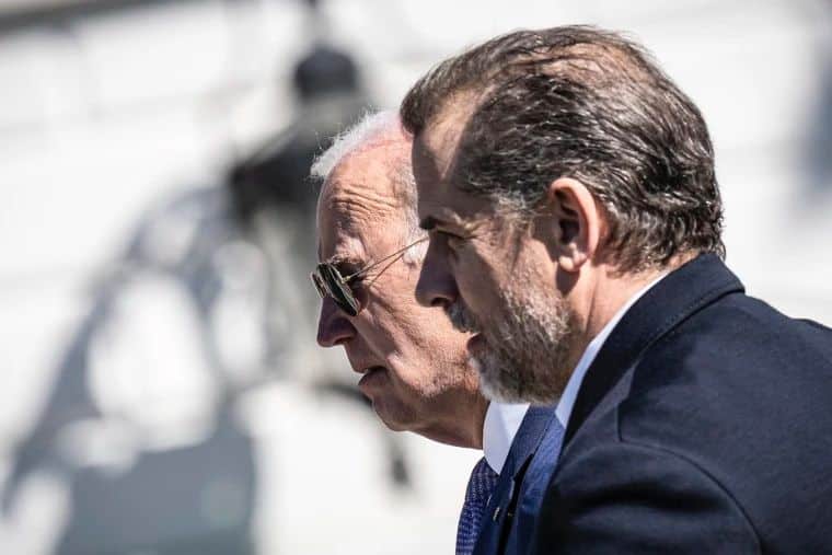 Joe Biden y su corrupto hijo, Hunter Biden (Foto cortesía)