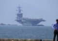 USS Carl Vinson atraca en el puerto de Busan, en respuesta a lanzamiento misilístico de Corea del Norte