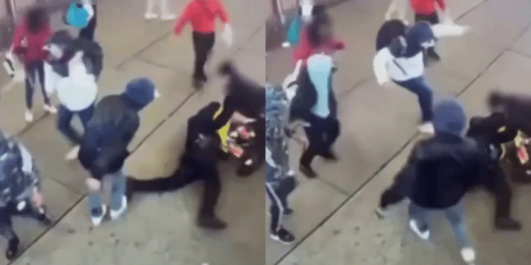 Riéndose y con gestos obscenos: fueron liberados inmigrantes que golpearon a policía en Nueva York