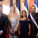 Javier Milei acompaña a Nayib Bukele durante su acto de asunción en El Salvador