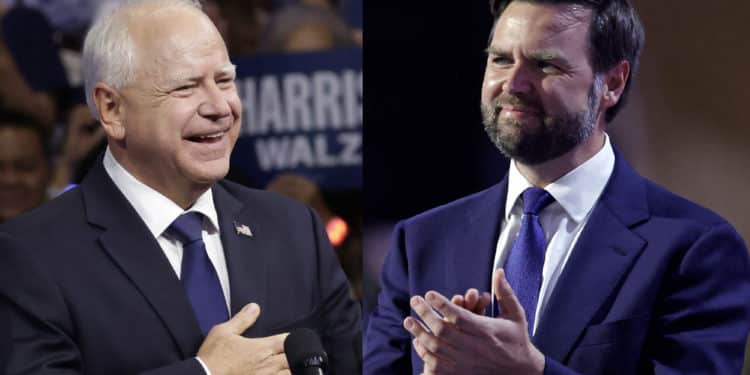 JD Vance y Tim Walz