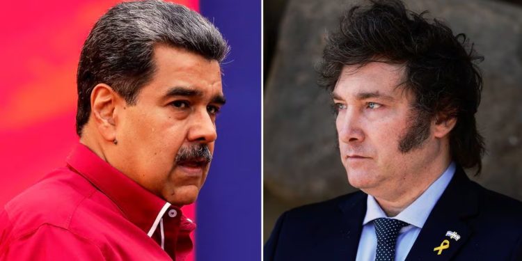 Milei acusa a Maduro de convertir a Venezuela en «un cementerio humano»