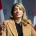ministra de Relaciones Exteriores de Canadá, Mélanie Joly