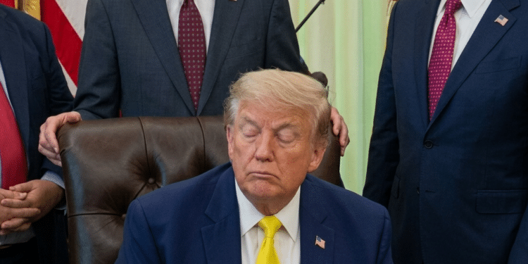 «Sleepy Trump»: el presidente de EE.UU es captado una vez más tomando siestas al estilo Biden