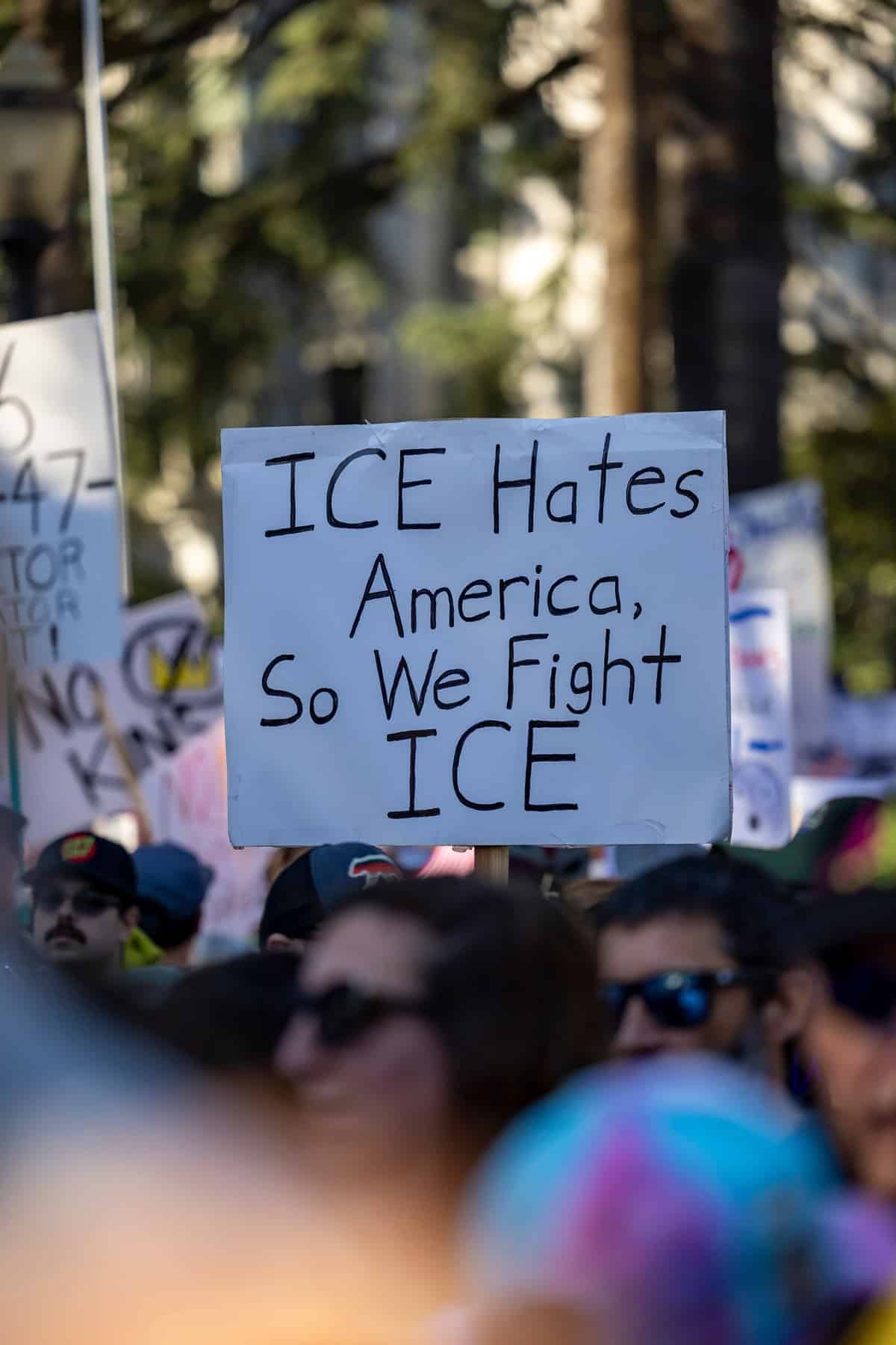 Protesta contra el ICE en Estados Unidos 