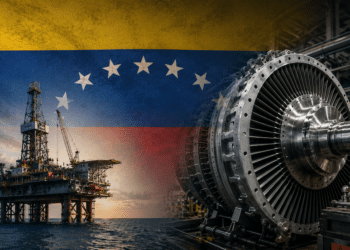 Venezuela Repsol: plataforma petrolera y turbina industrial representan los acuerdos energéticos entre Repsol y GE Vernova para impulsar la recuperación del sector energético venezolano.