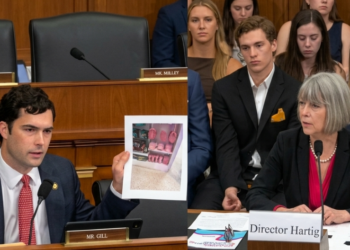 El congresista Gill encaró a la directora del Museo Smithsonian durante una audiencia.