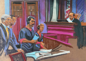 Nicolás Maduro durante su juicio en Nueva York
