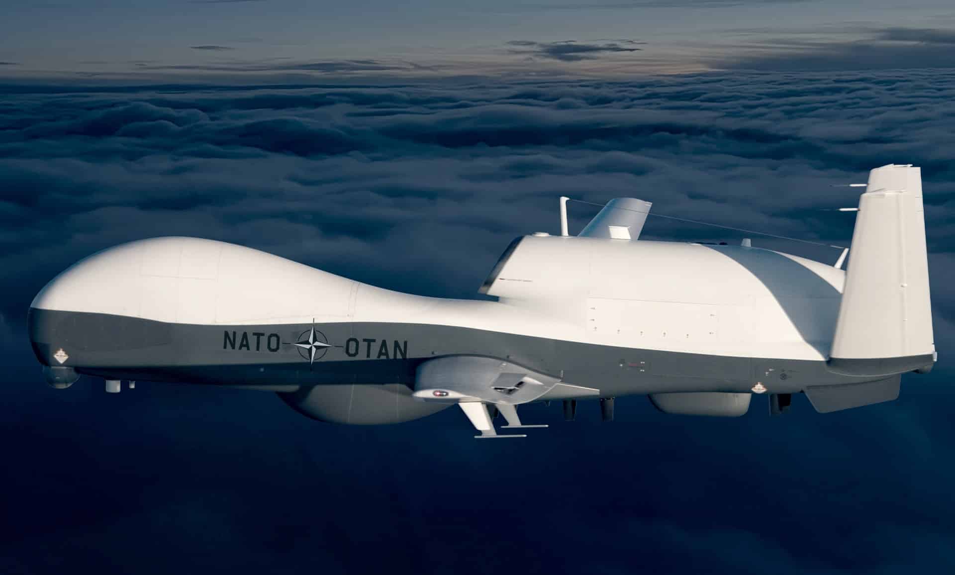 Países miembros de la OTAN blindan seguridad al adquirir al menos 5 aeronaves no tripuladas Triton. 